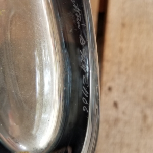 Crystal vase signed