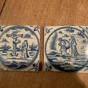 Please help identify the age of Delft Tiles