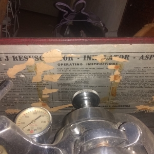 40's E&J Resuscitator Inside Instructions