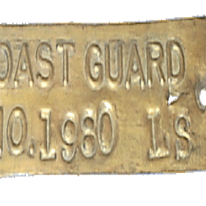 U S Coast Guard Copper Tag