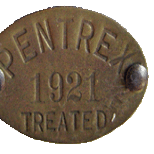 Pentrex Copper Tag from 1921