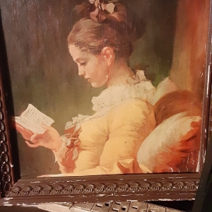 Young girl reading