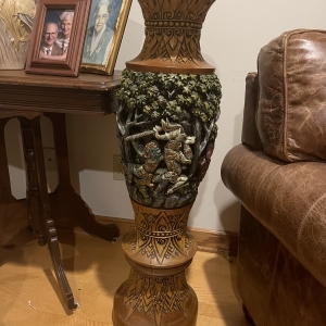 Wooden vase