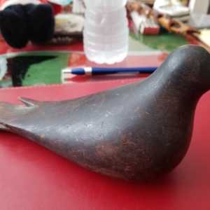 Carved wooden bird