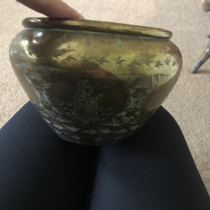 Brass pot