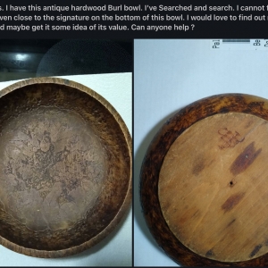 Wood Burl Bowl