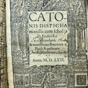 Catonis Disticha (1571)
