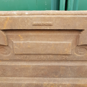 Back of Cast Iron Fireplace