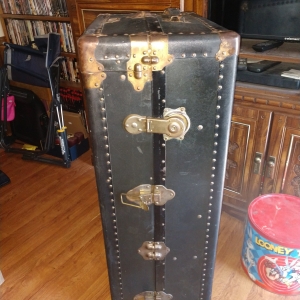 Antique wardrobe trunk