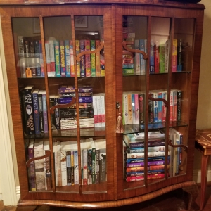 Antique curved cabinet