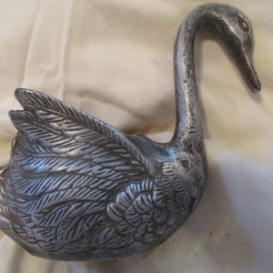 metal swan