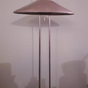 Pewter lamp, art deco maybe?