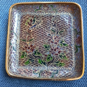 Plique a jour trinket dish