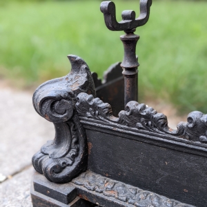 Iron Fireplace Fender -  Corner Detail