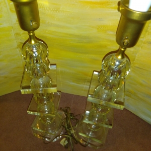 Vintage Stacked Glass Lamps