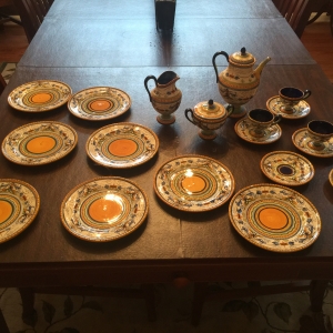 Partial Tea set by Societe Ceramica de Colonnata