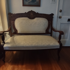 Victorian loveseat