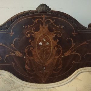 Detail of center section of loveseat