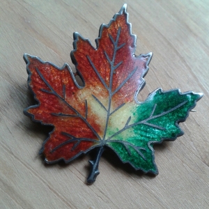 P.W. Ellis Canadian Maple Leaf Pin