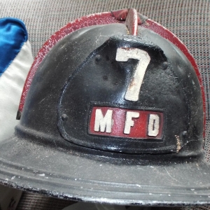 Old fire helmet