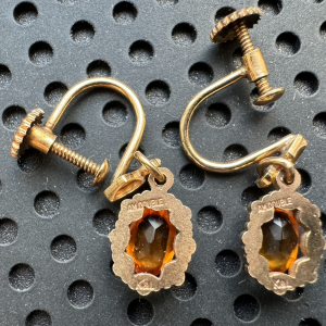 K&L orange earrings