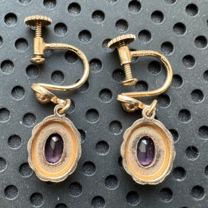 K&L purple earrings