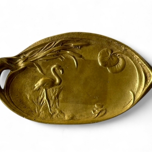 Gilt bronze Art Nouveau pin dish