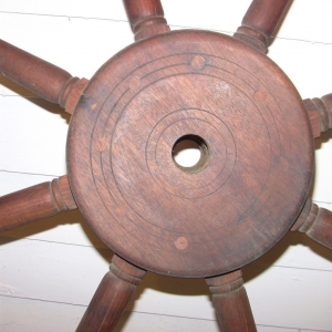 Mahogany Ship's Wheel