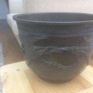 Bronze planter