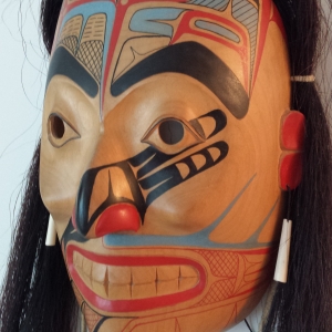 Robert B. Jackson - "Weget in Human Form" - vintage Northwest Coast Native mask.