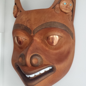 Robert Barratt - Tlingit style Brown Bear Mother Mask.