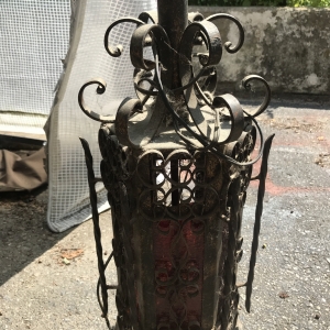 Wrought iron lamps